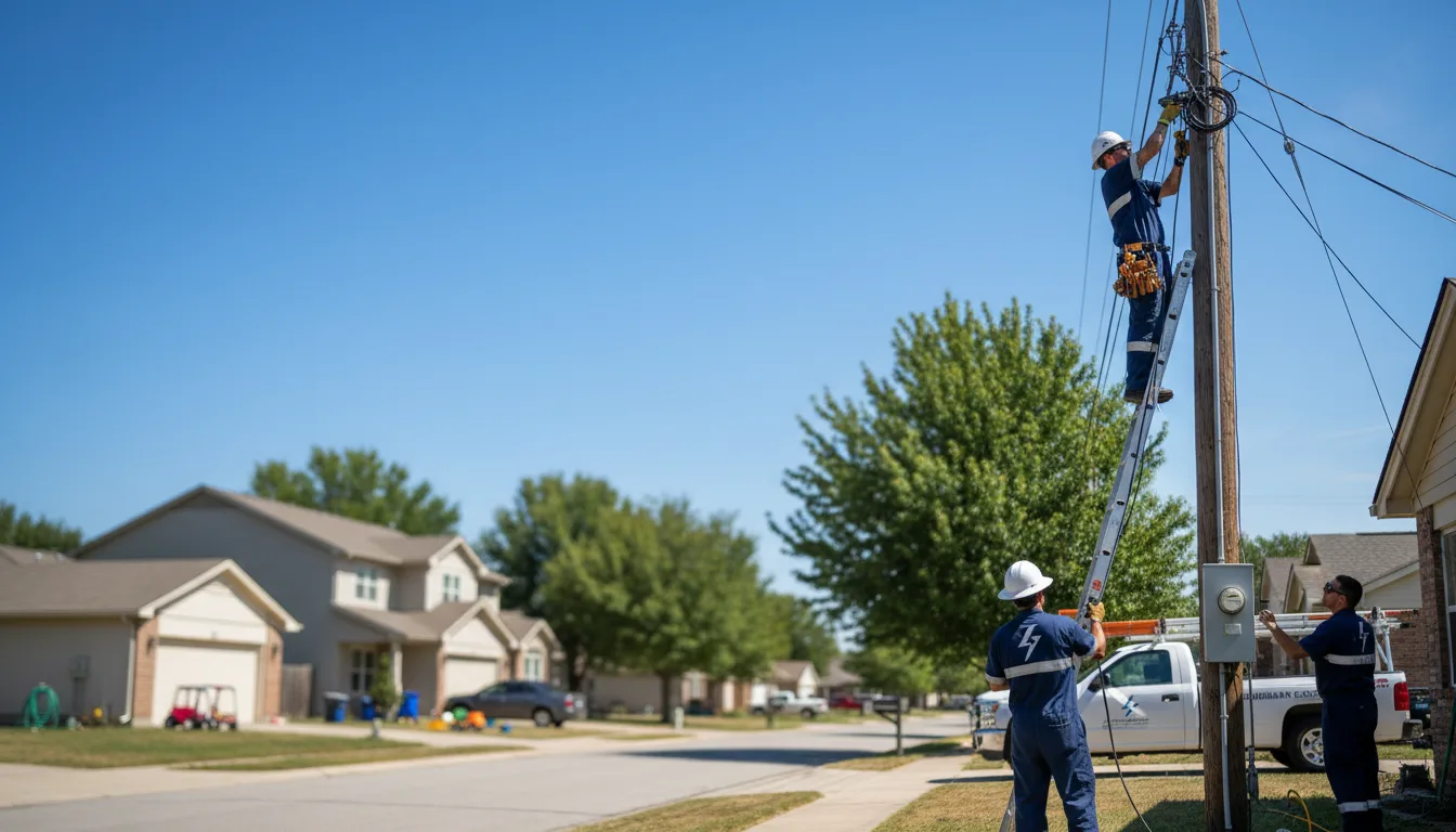 Residential electrician providing installation services in Grandview, WA